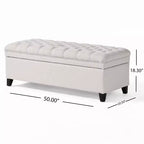 GDFStudio Heathbrooke Pouf contenitore contemporaneo in tessuto trapuntato