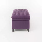 GDFStudio Heathbrooke Pouf contenitore contemporaneo in tessuto trapuntato