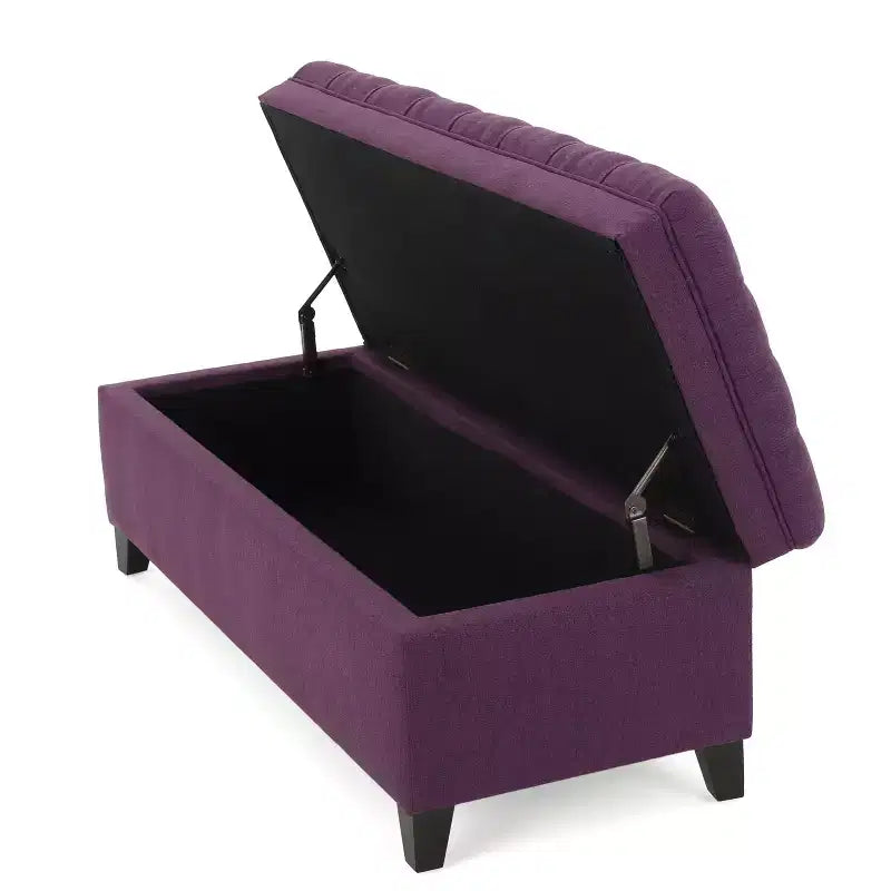 GDFStudio Heathbrooke Pouf contenitore contemporaneo in tessuto trapuntato