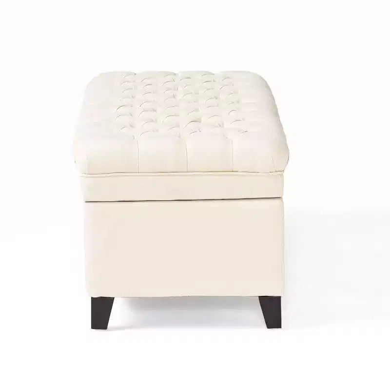 GDFStudio Heathbrooke Pouf contenitore contemporaneo in tessuto trapuntato