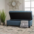 GDFStudio Heathbrooke Pouf contenitore contemporaneo in tessuto trapuntato