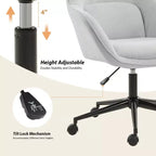 Sedia da ufficio Virginia con schienale curvo|ART OF LIVING DESIGNS