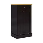 AndMakers Mobile da cucina con pattumiera, 50 cm L x 35 cm P x 90 cm A, pronto per il montaggio
