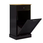 AndMakers Mobile da cucina con pattumiera, 50 cm L x 35 cm P x 90 cm A, pronto per il montaggio