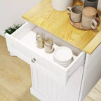 AndMakers Mobile da cucina con pattumiera, 50 cm L x 35 cm P x 90 cm A, pronto per il montaggio