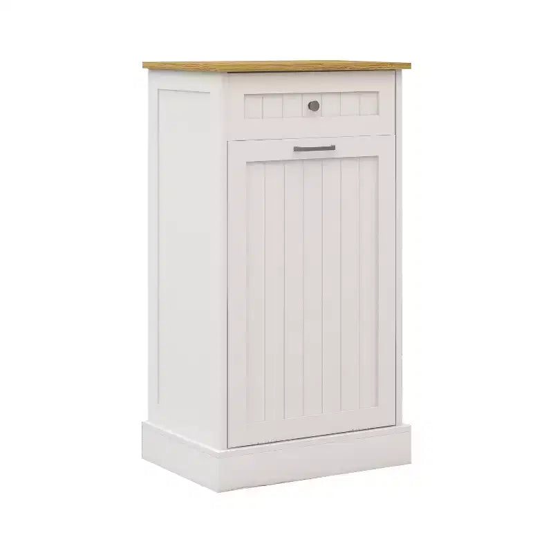 AndMakers Mobile da cucina con pattumiera, 50 cm L x 35 cm P x 90 cm A, pronto per il montaggio