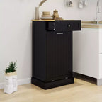 AndMakers Mobile da cucina con pattumiera, 50 cm L x 35 cm P x 90 cm A, pronto per il montaggio