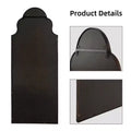 PexFix 59x24 Ironwork Carved Right-angle Arched Black Full-length Mirror