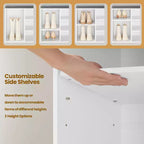 Panca portascarpe elegante con seduta imbottita e 10 scomparti - Soluzione versatile per l'ingresso e la camera da letto