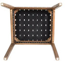 Sedia da pranzo Christopher Knight Home Cassius in similpelle intrecciata e legno di gomma (set da 2)