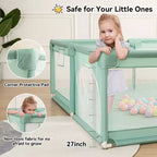 GOTGELIF 71x59 Box per Bambini a 4 Pannelli, Spazioso e Sicuro, Box Portatile