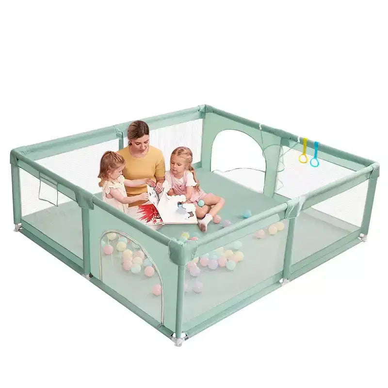 GOTGELIF 71x59 Box per Bambini a 4 Pannelli, Spazioso e Sicuro, Box Portatile