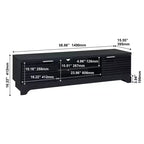 AndMakers 58.66 in. Mobile TV in Legno con 2 Ante, Adatto a TV fino a 65 in.