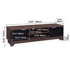 AndMakers 58.66 in. Mobile TV in Legno con 2 Ante, Adatto a TV fino a 65 in.