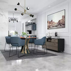 Mobile porta TV Famapy a 2 ante con design a ribalta, colore grigio, stile moderno, tavolino da salotto