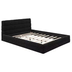 Letto a piattaforma Whisen Elegant Queen Size completamente imbottito con testiera