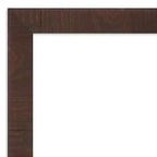 Amanti Art Cornice Decorativa per Specchio da Bagno - Kit Completo, Autoadesivo, Premontato - Specchio NON Incluso - Finitura Sottile Marrone Wildwood