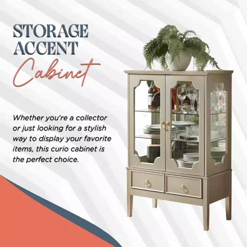 Mobile Contenitore Vetrina Versailles di Kings Brand Furniture
