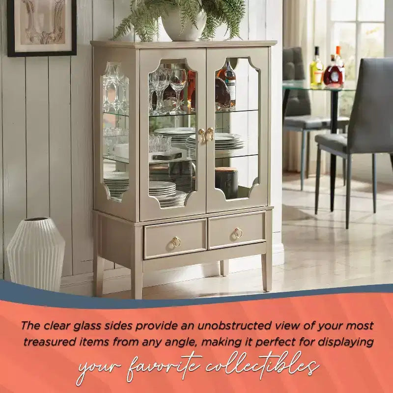 Mobile Contenitore Vetrina Versailles di Kings Brand Furniture