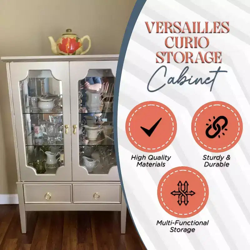 Mobile Contenitore Vetrina Versailles di Kings Brand Furniture