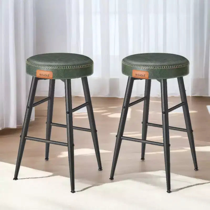 EKHO Set di 2 Sgabelli da Bar Alti 63 cm, Sgabelli da Bar Altezza Bancone, Sgabelli da Cucina