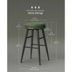 EKHO Set di 2 Sgabelli da Bar Alti 63 cm, Sgabelli da Bar Altezza Bancone, Sgabelli da Cucina