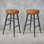 EKHO Set di 2 Sgabelli da Bar Alti 63 cm, Sgabelli da Bar Altezza Bancone, Sgabelli da Cucina