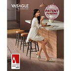EKHO Set di 2 Sgabelli da Bar Alti 63 cm, Sgabelli da Bar Altezza Bancone, Sgabelli da Cucina