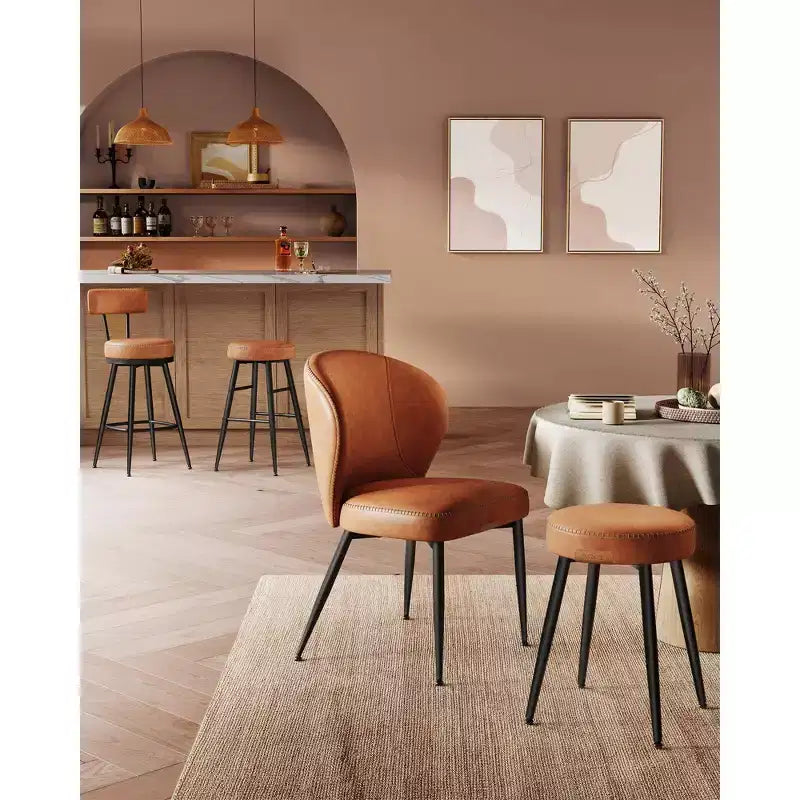 EKHO Set di 2 Sgabelli da Bar Alti 63 cm, Sgabelli da Bar Altezza Bancone, Sgabelli da Cucina