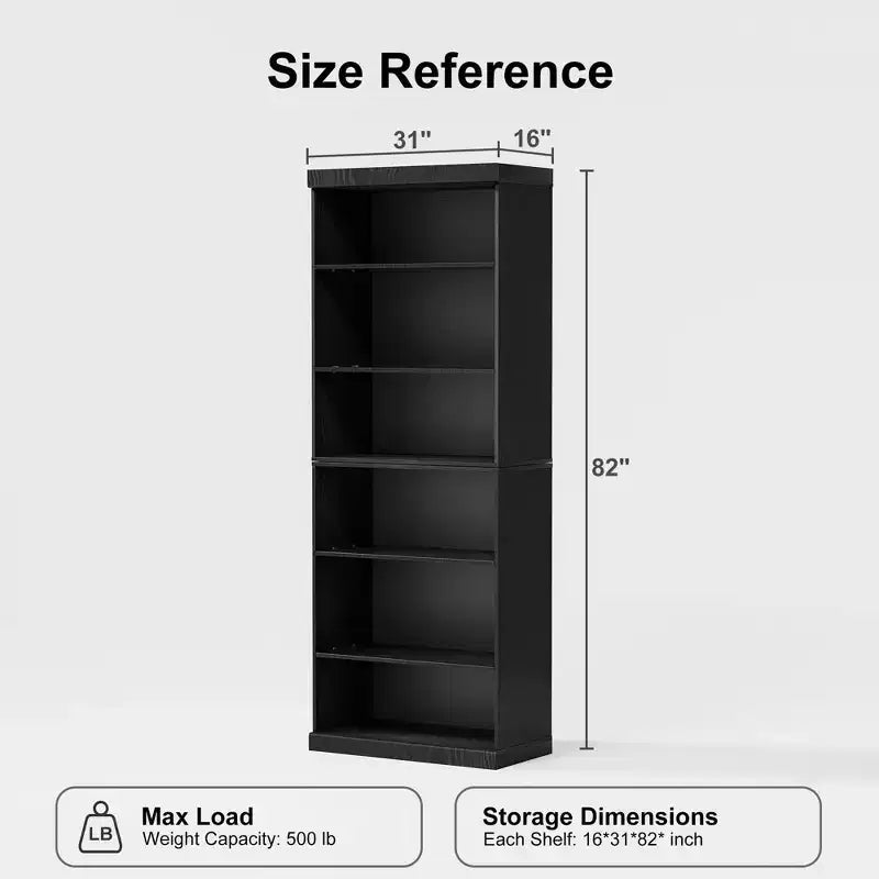 PexFix 41x31x16 Mobiletto accentato in legno con ripiano regolabile, contenitore senza anta, nero