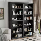 PexFix 41x31x16 Mobiletto accentato in legno con ripiano regolabile, contenitore senza anta, nero
