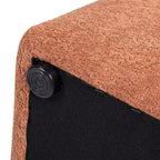 Pouf contenitore Oliver conico quadrato imbottito