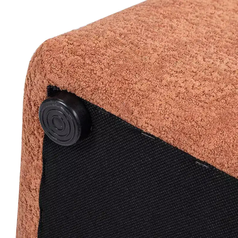 Pouf contenitore Oliver conico quadrato imbottito