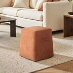 Pouf contenitore Oliver conico quadrato imbottito
