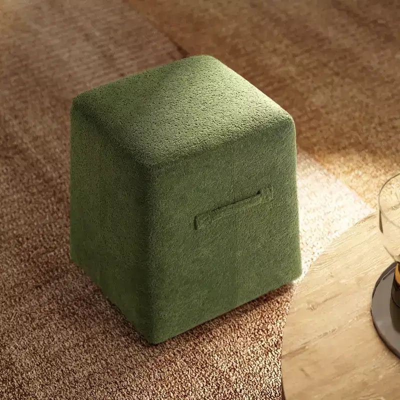 Pouf contenitore Oliver conico quadrato imbottito