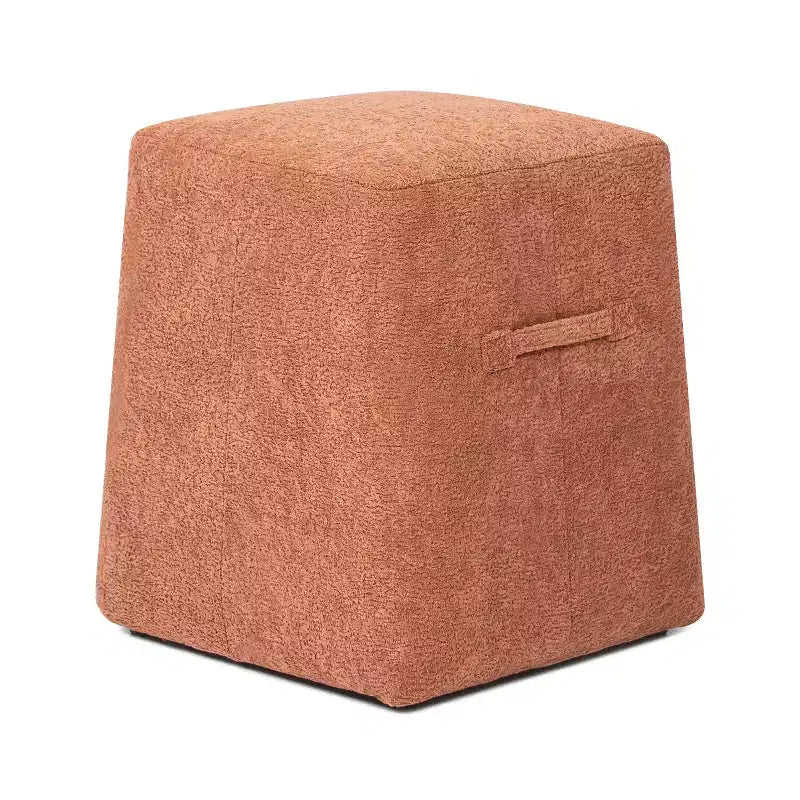 Pouf contenitore Oliver conico quadrato imbottito