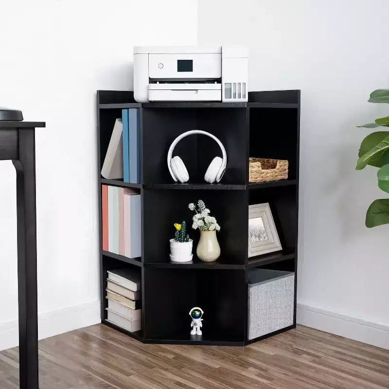 Home Imports Emporium Scaffale angolare a 9 cubi con porte USB, prese, ideale per piccoli spazi