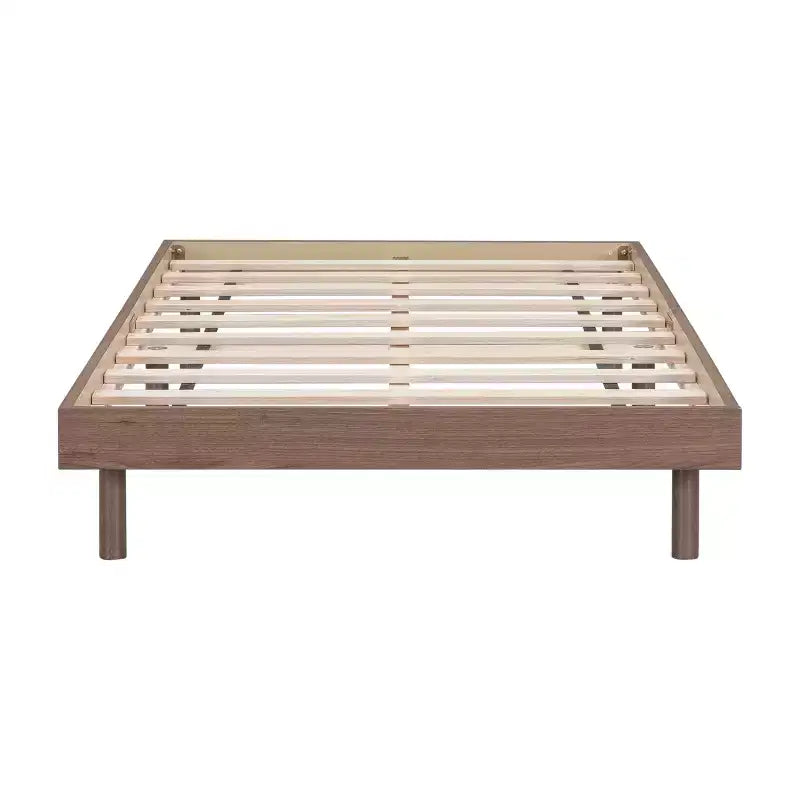 Telaio letto a piattaforma flottante con design moderno in colore grigio