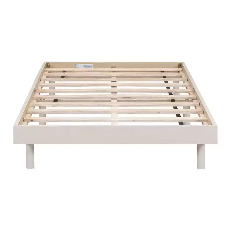 Telaio letto a piattaforma flottante con design moderno in colore grigio