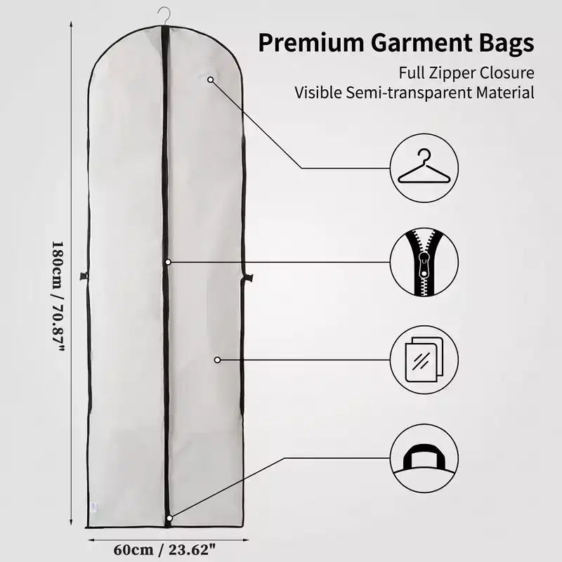 Unique Bargains Borse Porta Abiti in PEVA con Maniglia