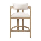 Christopher Knight Home Netia, set da pranzo moderno da 5 pezzi in metallo e legno di caucciù, altezza bancone, marrone naturale