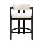 Christopher Knight Home Netia, set da pranzo moderno da 5 pezzi in metallo e legno di caucciù, altezza bancone, marrone naturale