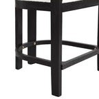 Christopher Knight Home Netia, set da pranzo moderno da 5 pezzi in metallo e legno di caucciù, altezza bancone, marrone naturale