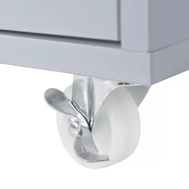 Isola da Cucina con Ruote con Tavolo Estensibile, Luci LED, Prese di Corrente, Ante in Vetro, Contenitori e Ripiani Aperti