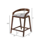 Christopher Knight Home Casper, Sgabelli da bancone in legno di Hevea, stile contemporaneo, 64 cm (Set da 2)