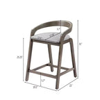 Christopher Knight Home Casper, Sgabelli da bancone in legno di Hevea, stile contemporaneo, 64 cm (Set da 2)