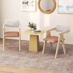 Costway Set di 2/4 Poltrone Moderne con Cuscini e Schienali in Tessuto Similpelle Leathaire, Grigio