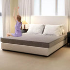 Coprimaterasso Costway per letto singolo/matrimoniale/king size con imbottitura in spugna a tasche profonde e fondo antiscivolo grigio
