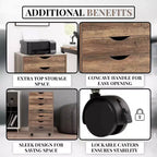 Classificatore per ufficio a 7 cassetti su ruote Home Imports Emporium