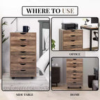 Classificatore per ufficio a 7 cassetti su ruote Home Imports Emporium